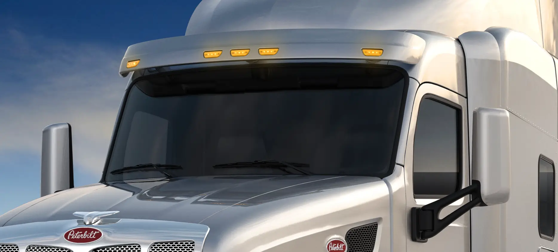Image of Peterbilt windshield
