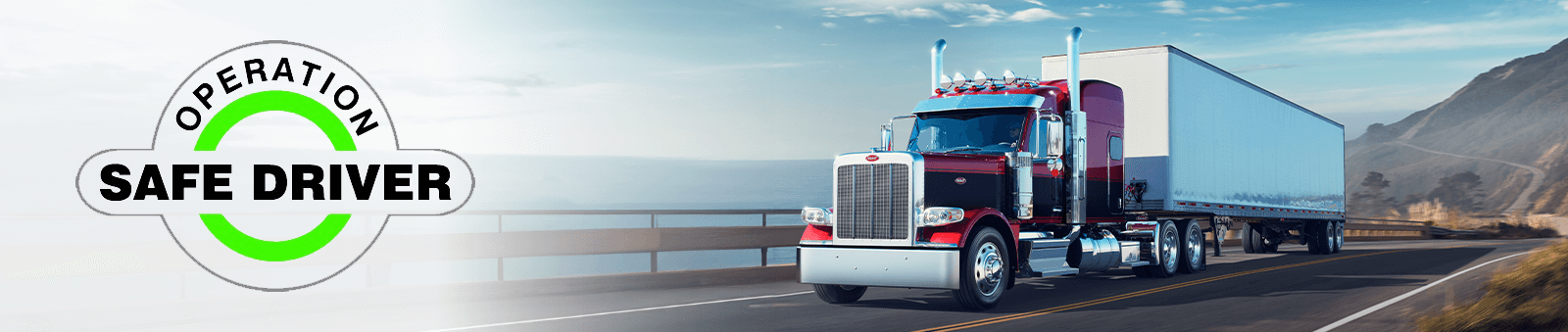 peterbilt truck and operation safe driver logo